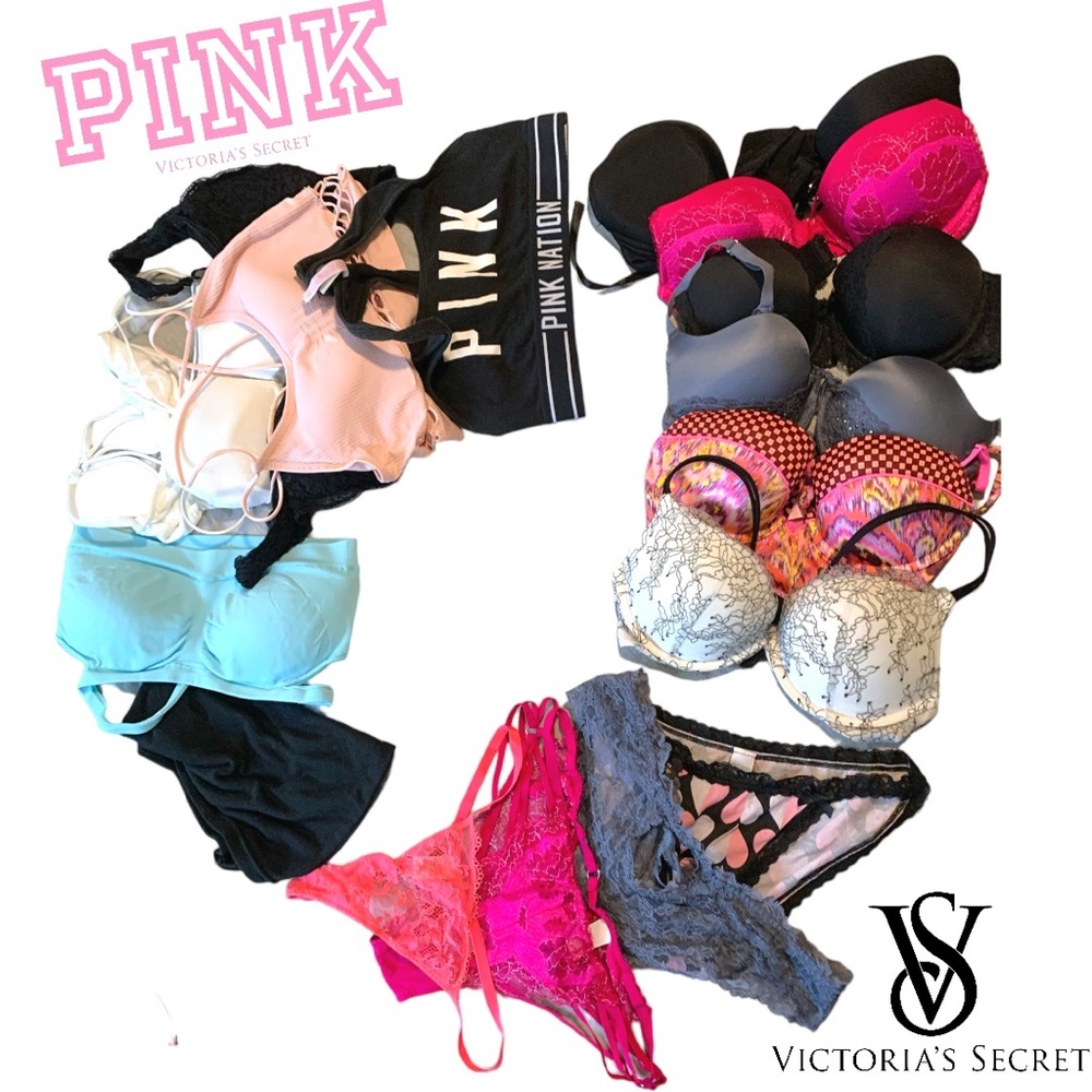 Lot of Victoria’s Secret, PINK and more underwear, panties, bras and lingerie